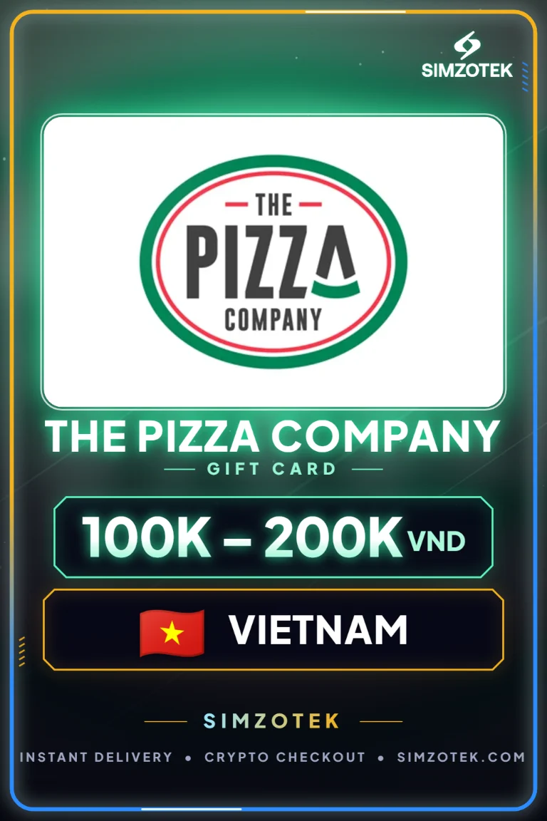 บัตรของขวัญ The Pizza Company (เวียดนาม)