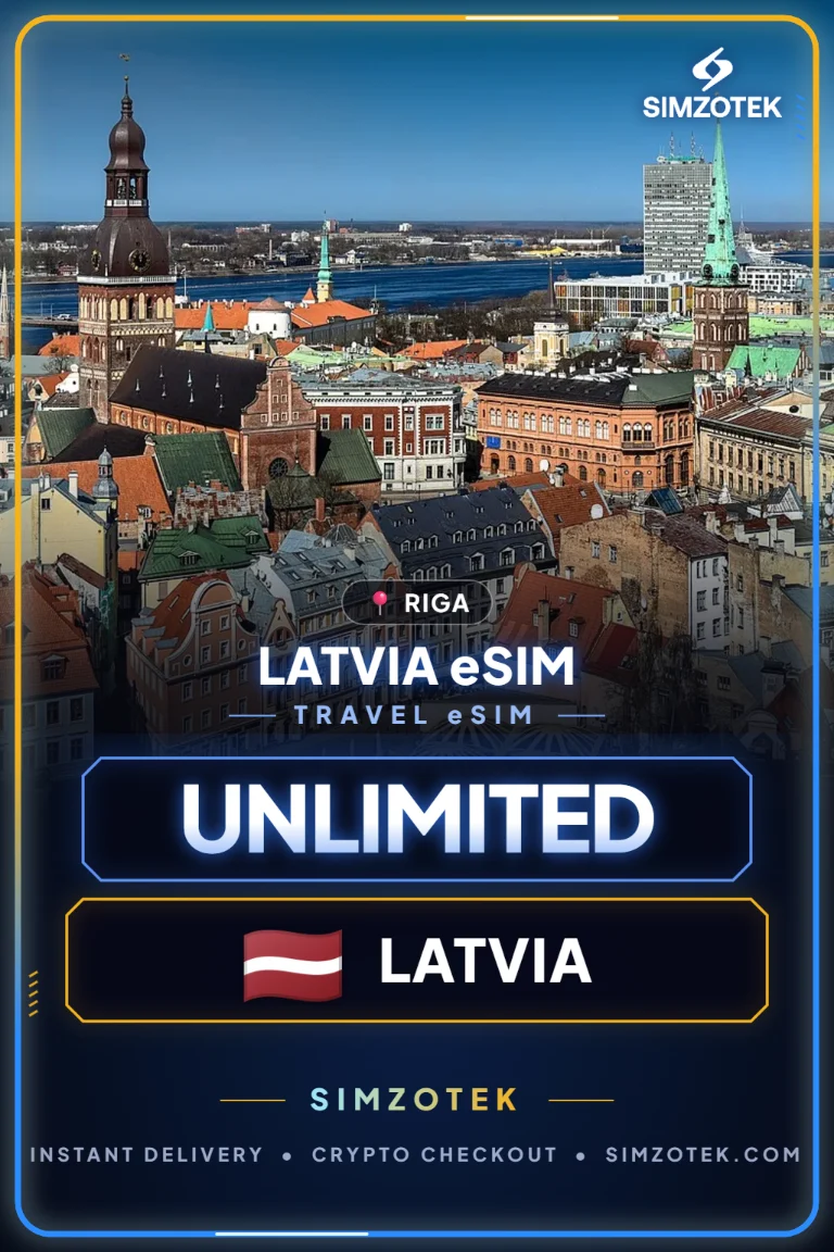eSIM ລັດເວຍ – ເນັດບໍ່ຈຳກັດ