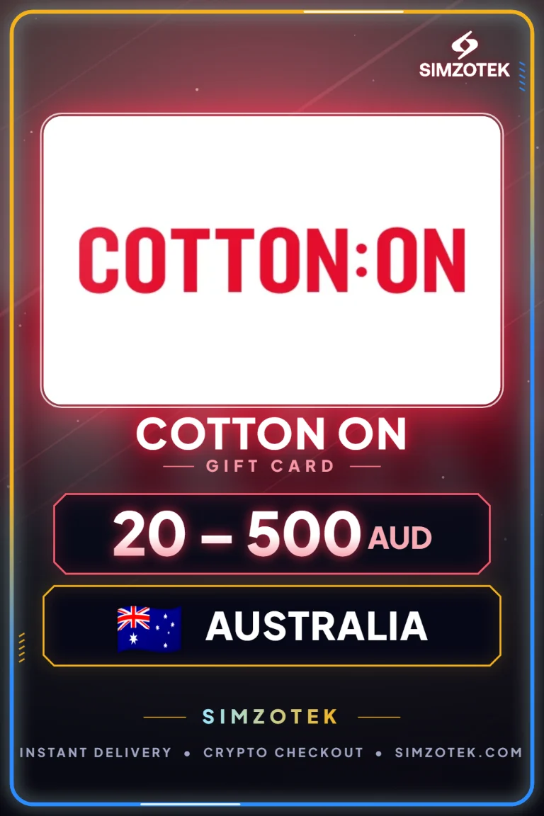 Cotton On 기프트카드 (오스트레일리아)