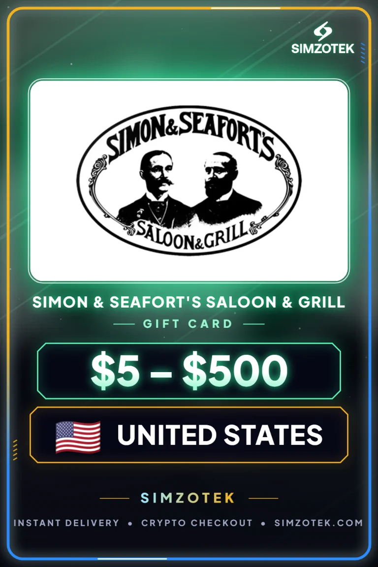 Carte cadeau Simon & Seafort's Saloon & Grill (États-Unis)
