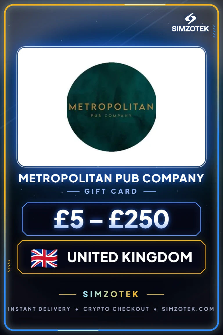 Metropolitan Pub Company Gift Card (United Kingdom)