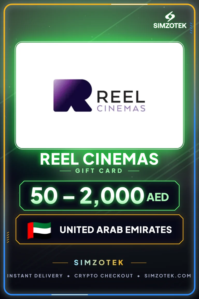 Karta podarunkowa Reel Cinemas (Zjednoczone Emiraty Arabskie)