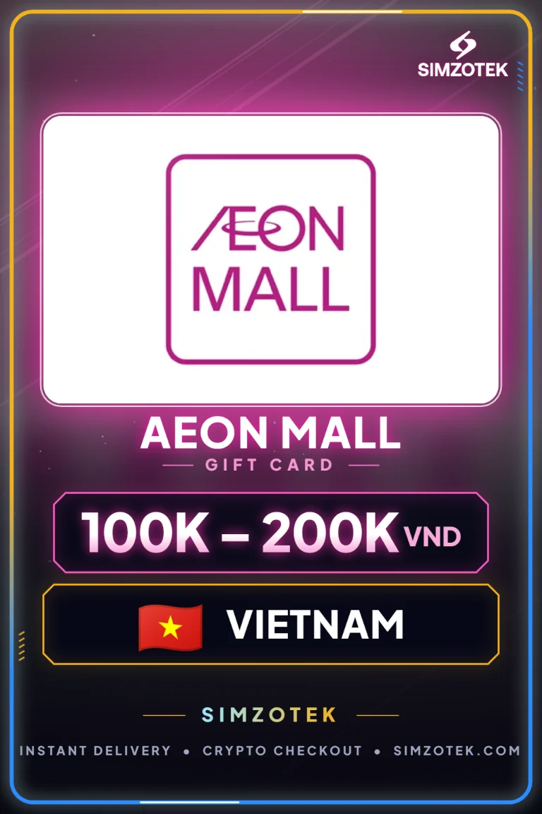 Carta regalo Aeon Mall (Vietnam)
