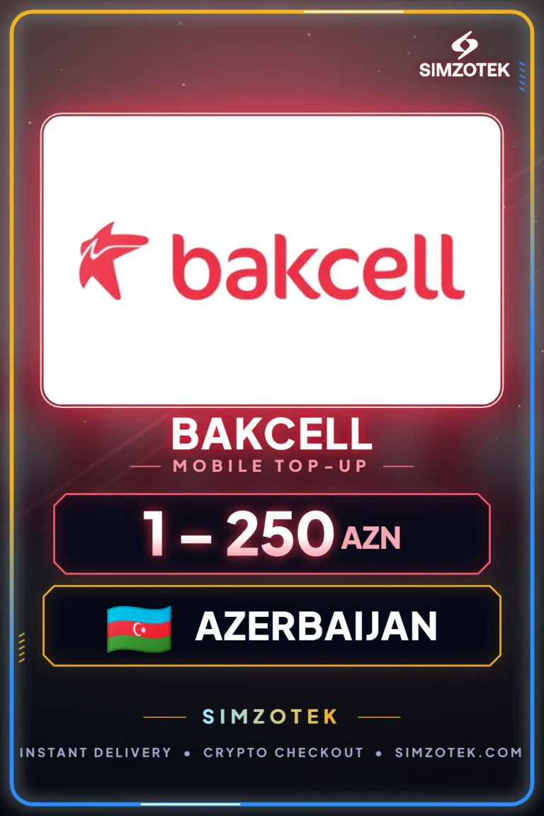 Ανανέωση καρτοκινητού Bakcell (Αζερμπαϊτζάν)