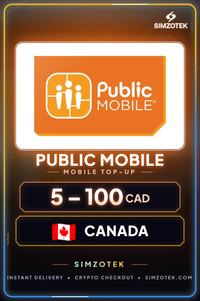 Public Mobile Prepaid-Guthaben (Kanada)