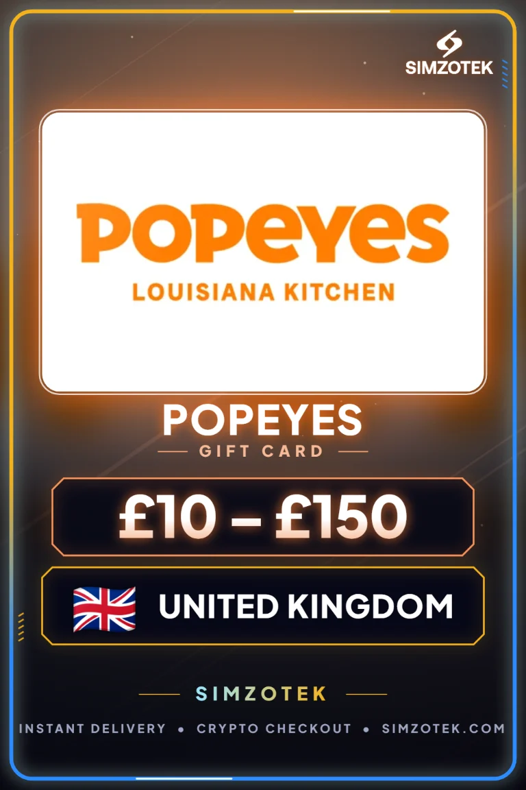 Поклон картица Popeyes (Уједињено Краљевство)