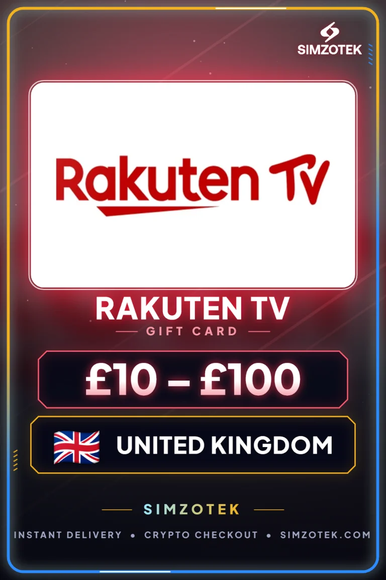 บัตรของขวัญ Rakuten TV (สหราชอาณาจักร)