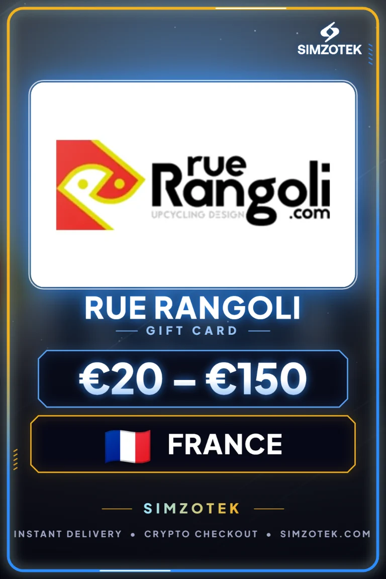 บัตรของขวัญ Rue Rangoli (ฝรั่งเศส)