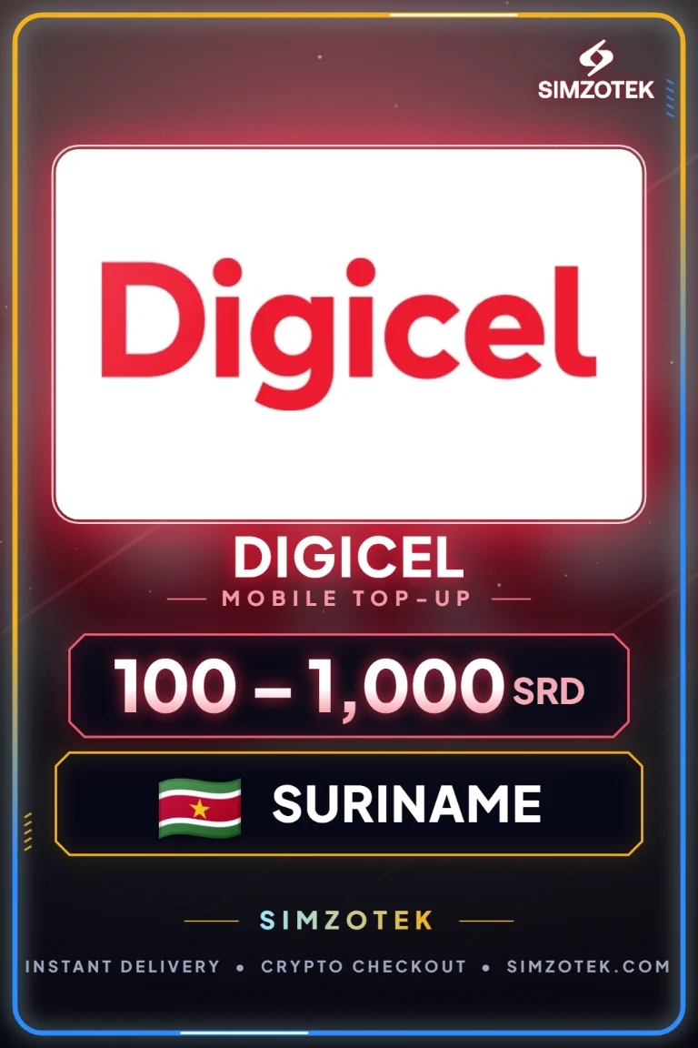 Digicel mobiliojo ryšio papildymas (Surinamas)