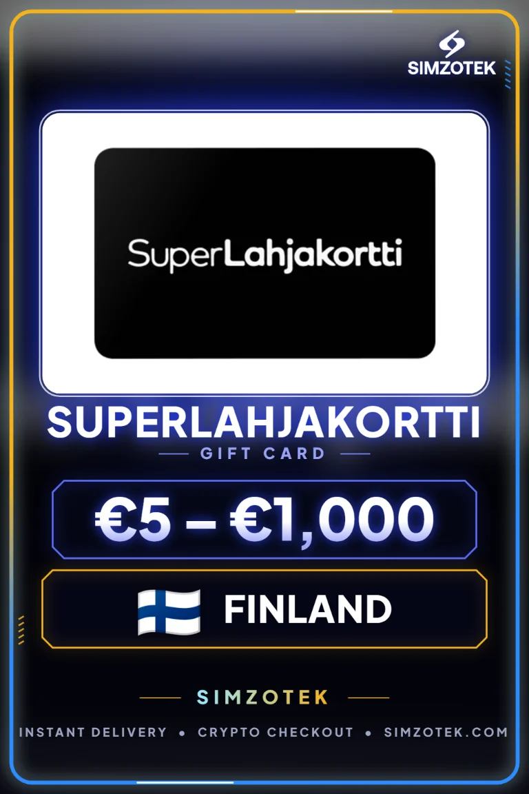 Dárková karta SuperLahjakortti (Finsko)