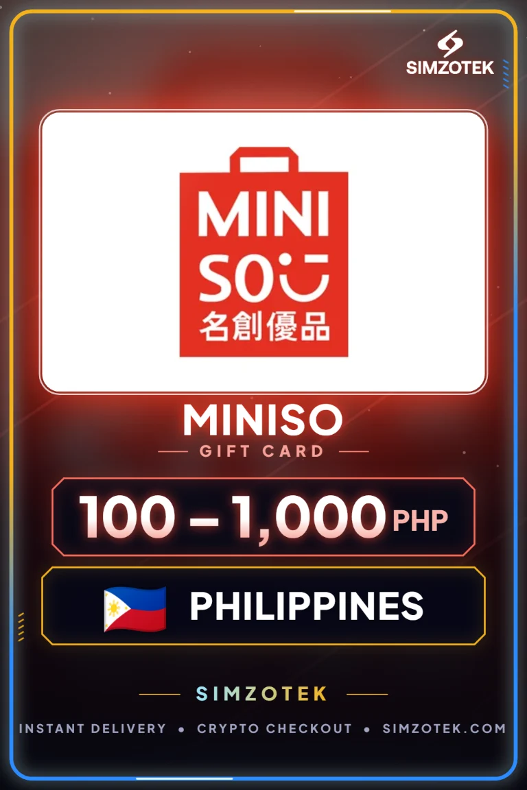 Carta regalo Miniso (Filippine)