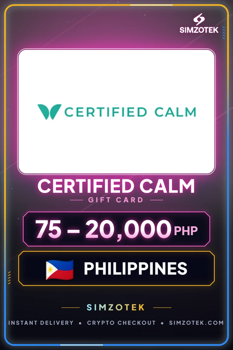 Certified Calm 기프트카드 (필리핀)