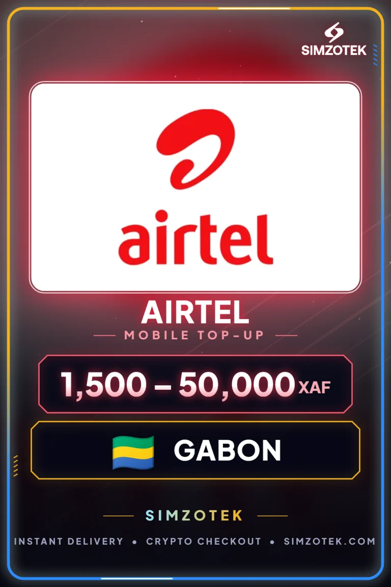 Airtel Mobile Top-Up (Gabon)