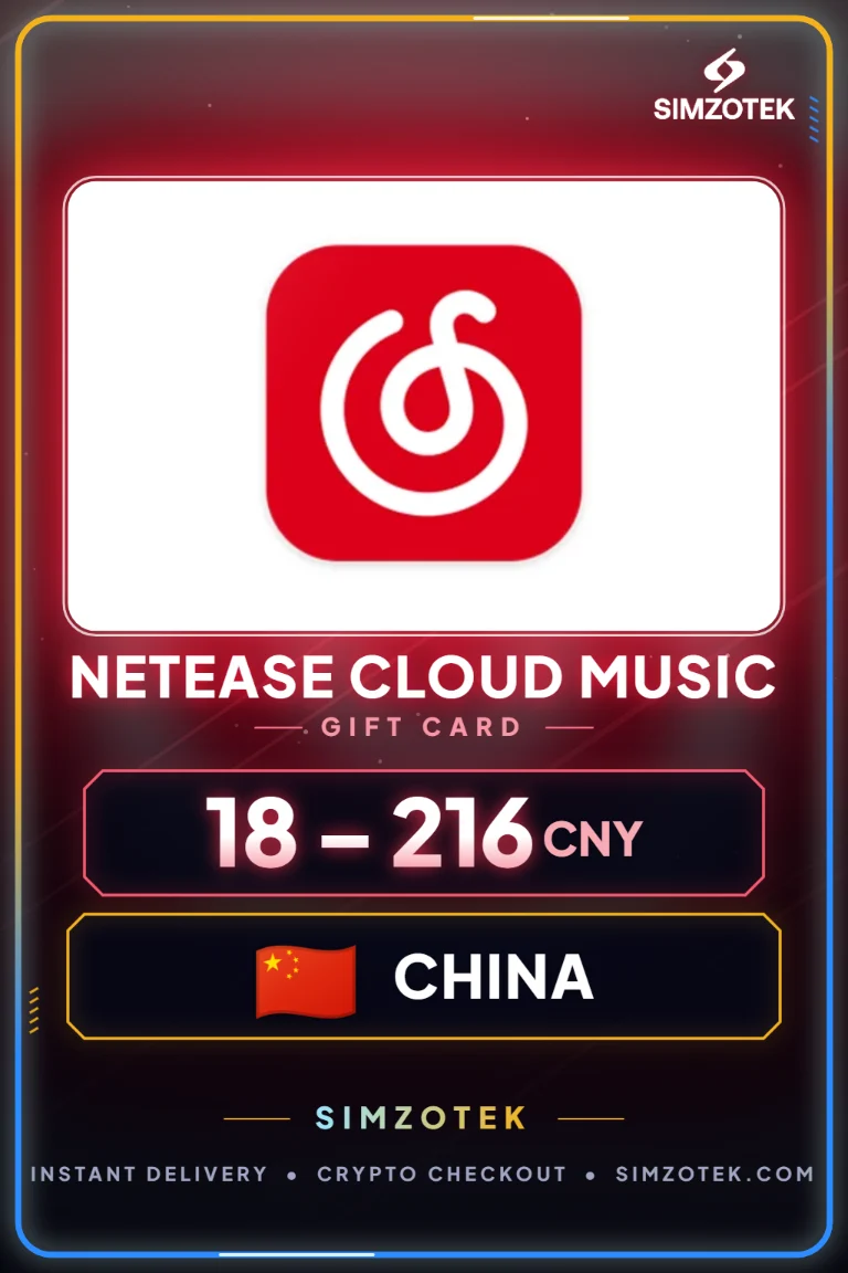 NetEase Cloud Music Geschenkkarte (China)