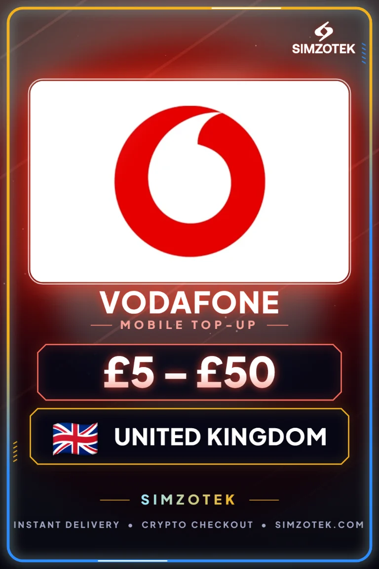 رصيد Vodafone مسبق الدفع (المملكة المتحدة)