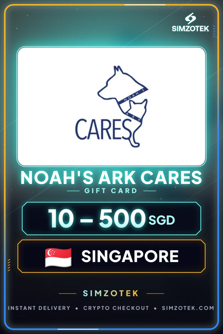 Karta podarunkowa Noah's Ark Cares (Singapur)