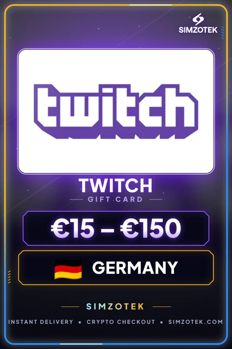 Tarjeta de regalo Twitch (Alemania)