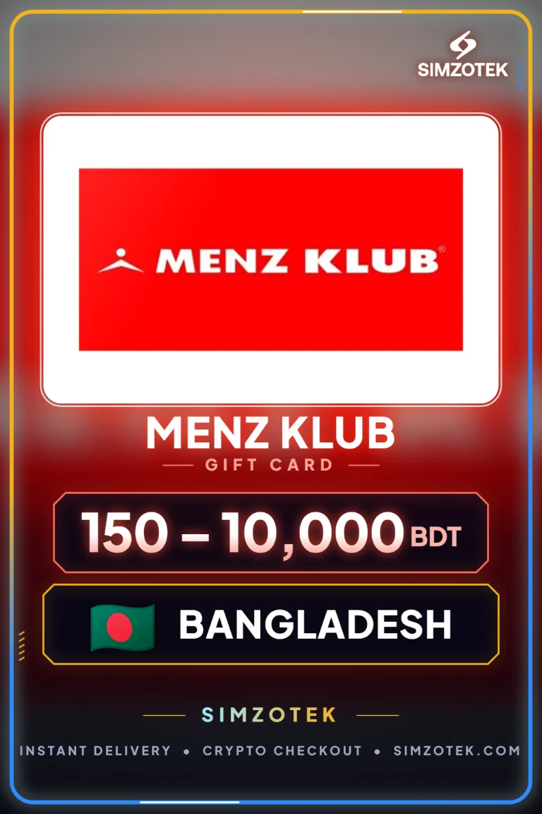 Menz Klub Gift Card (Bangladesh)