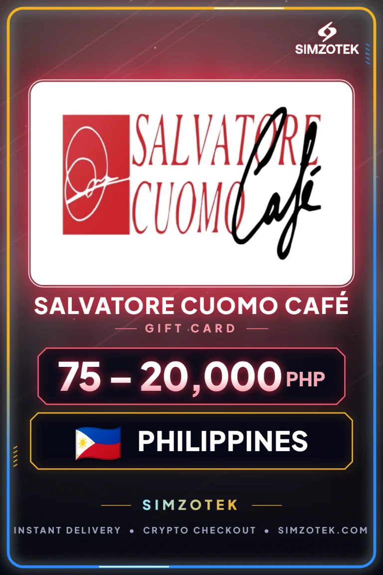 Salvatore Cuomo Café Geschenkkarte (Philippinen)