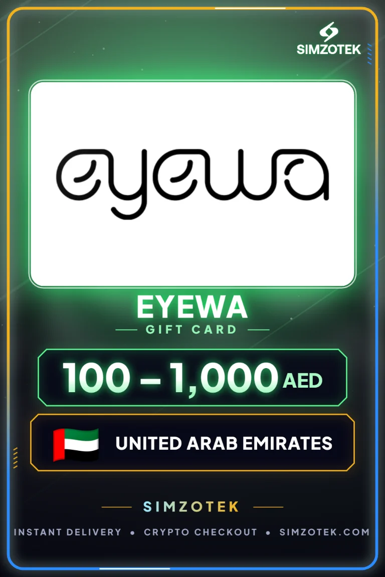 Karta podarunkowa Eyewa (Zjednoczone Emiraty Arabskie)