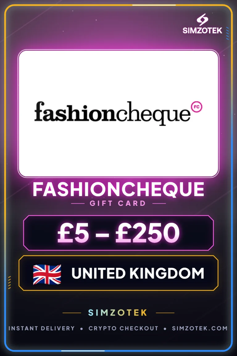 Fashioncheque 기프트카드 (영국)
