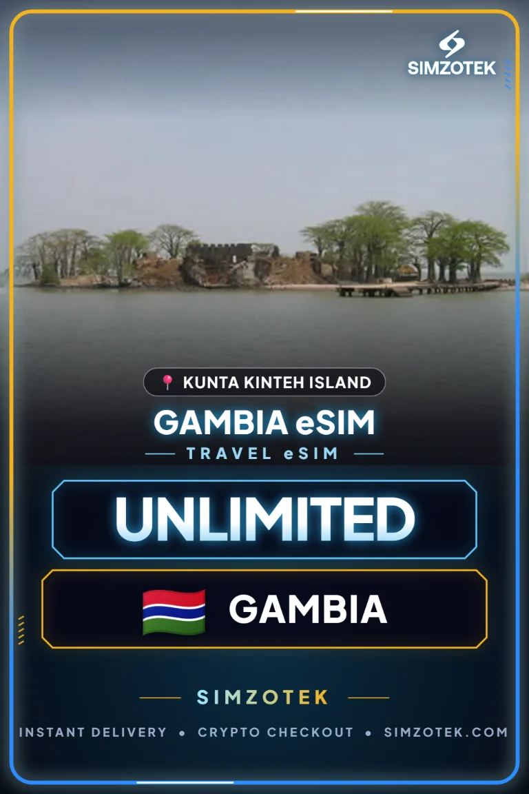 Gambija eSIM – Neriboti duomenys