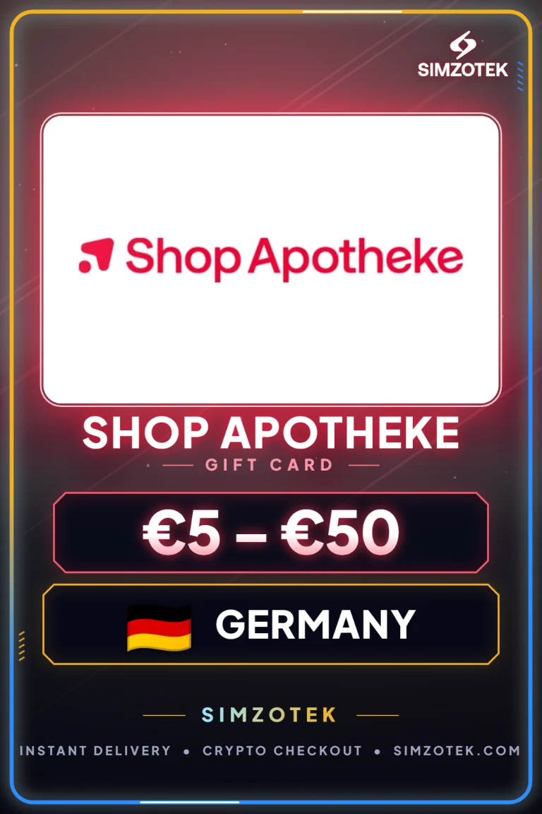 SHOP APOTHEKE dovanų kortelė (Vokietija)