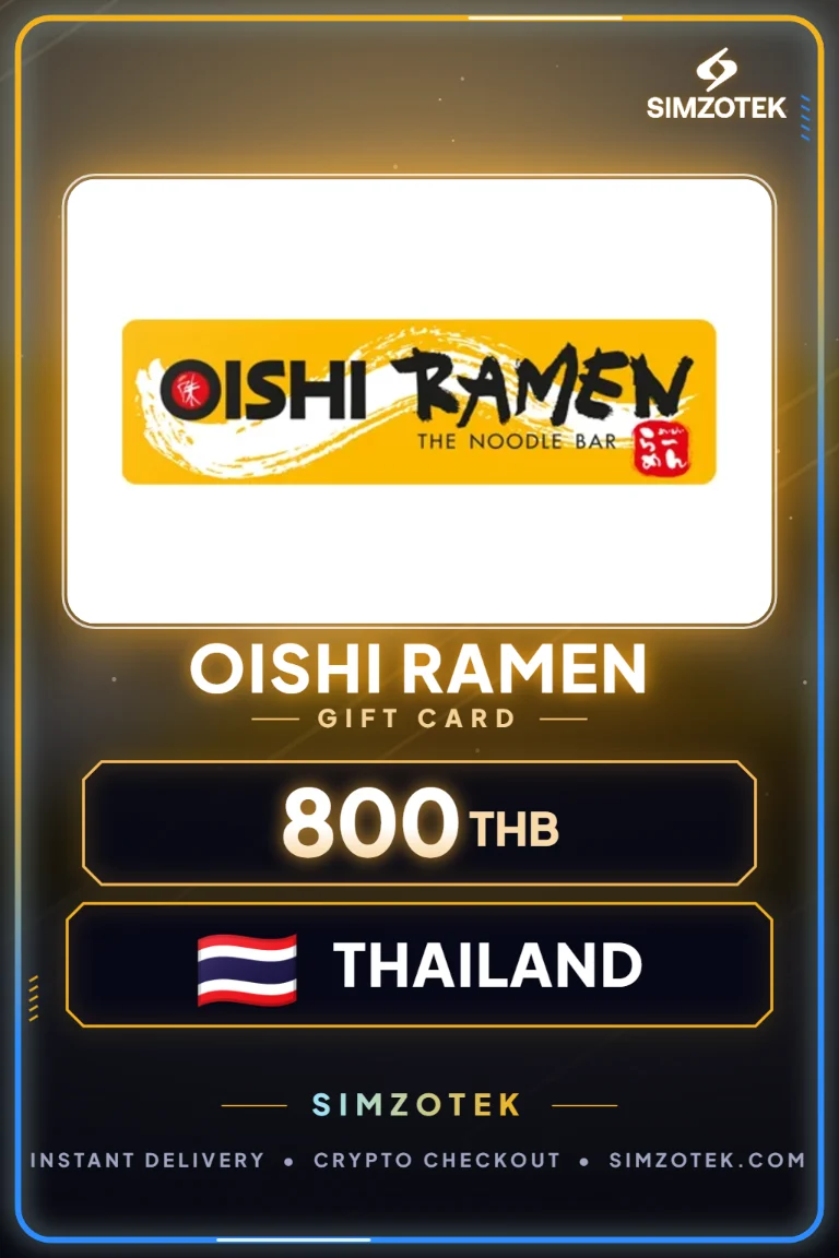 Oishi Ramen Geschenkkarte (Thailand)