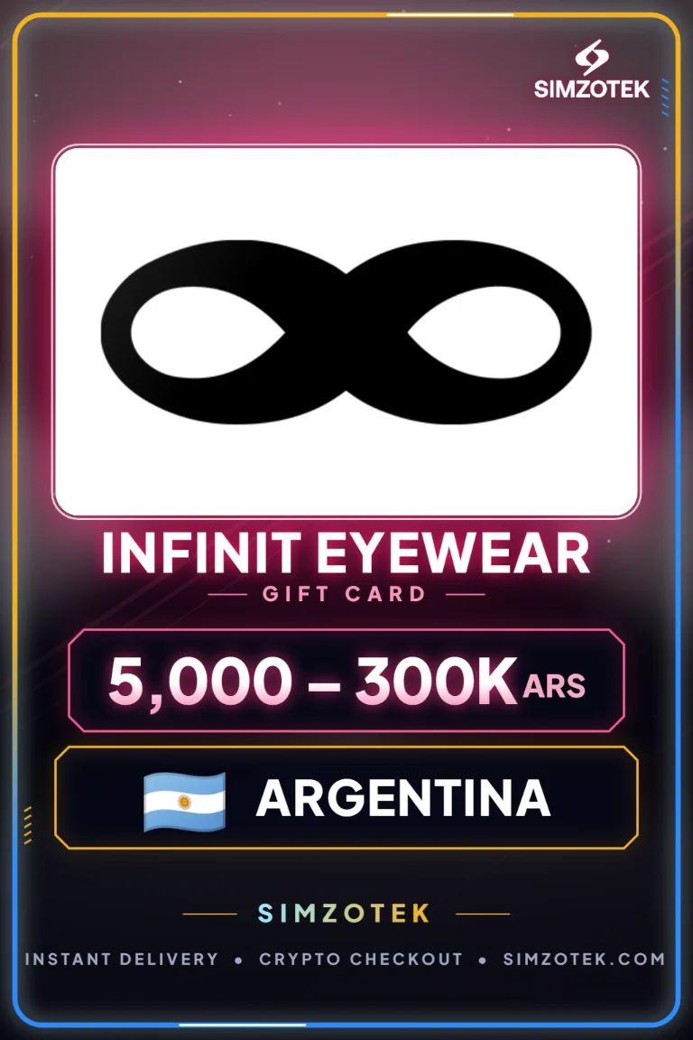 Infinit Eyewear dovanų kortelė (Argentina)