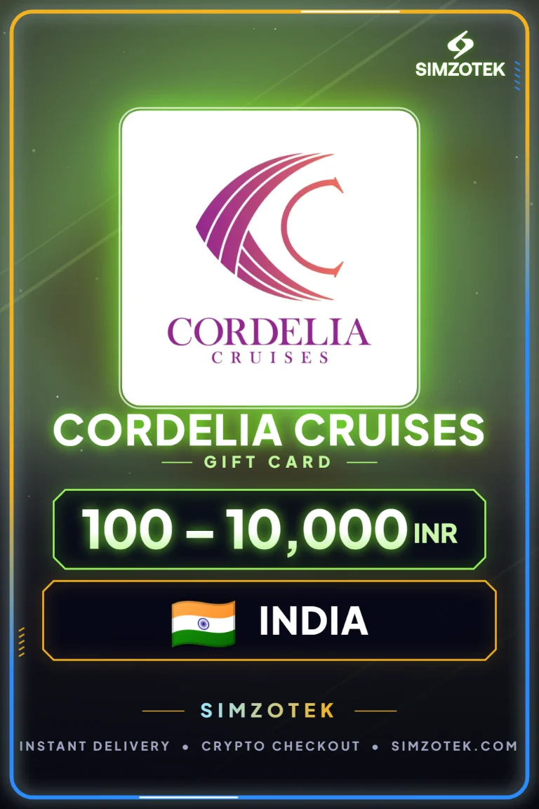 Cordelia Cruises Geschenkkarte (Indien)
