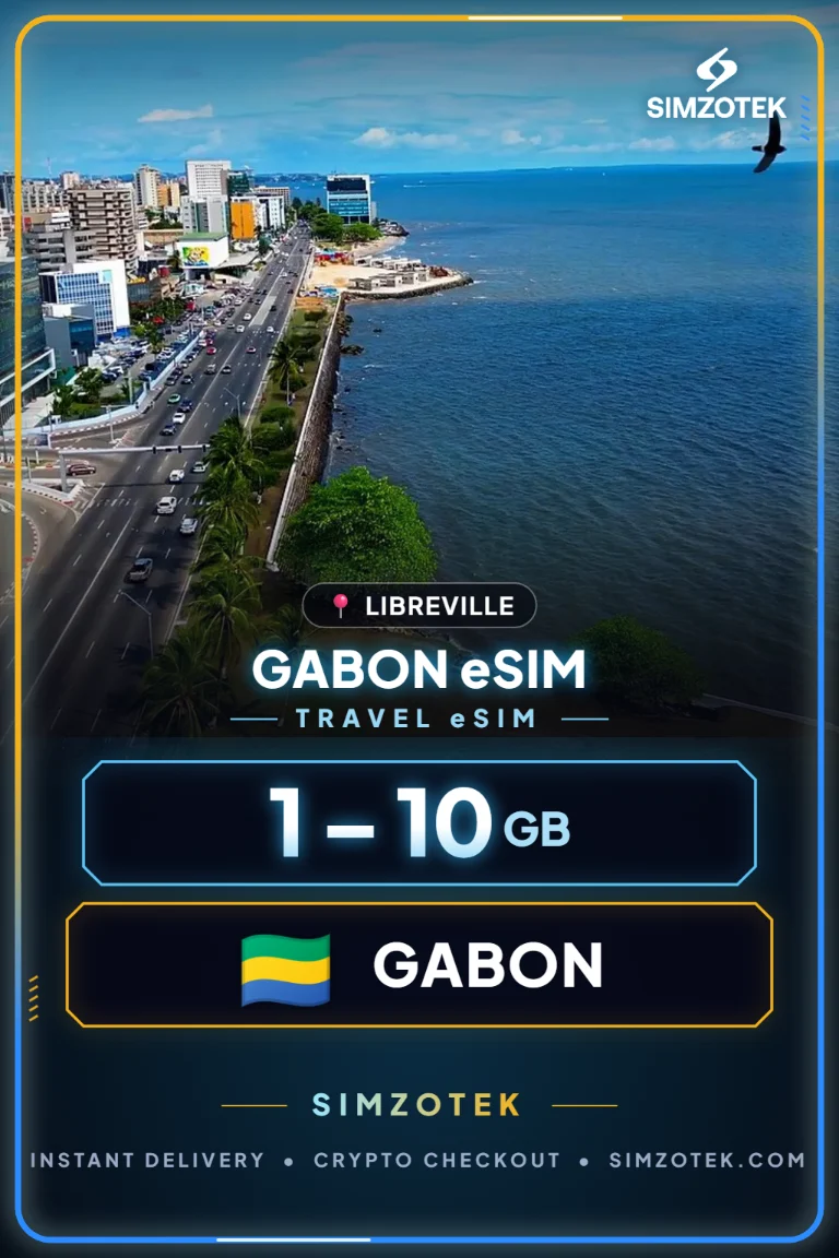 Gabun eSIM – Datentarife