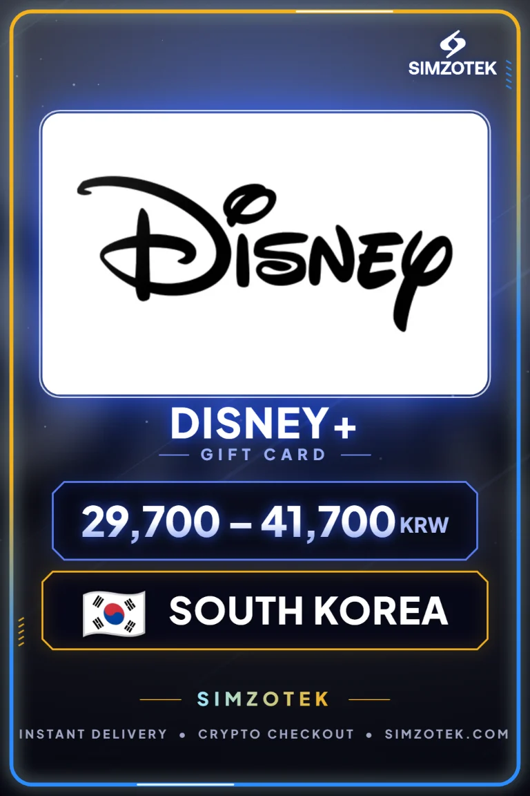 Disney+ dovanų kortelė (Pietų Korėja)