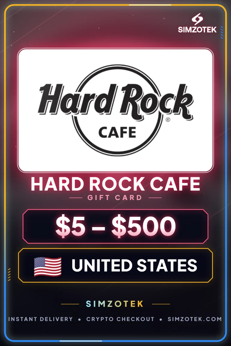 Dárková karta Hard Rock Cafe (Spojené státy)