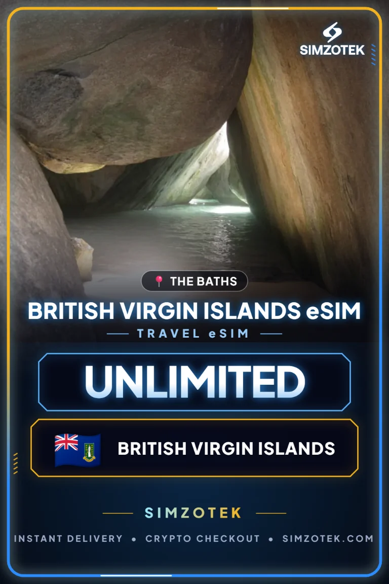 Britische Jungferninseln eSIM – Unbegrenztes Datenvolumen