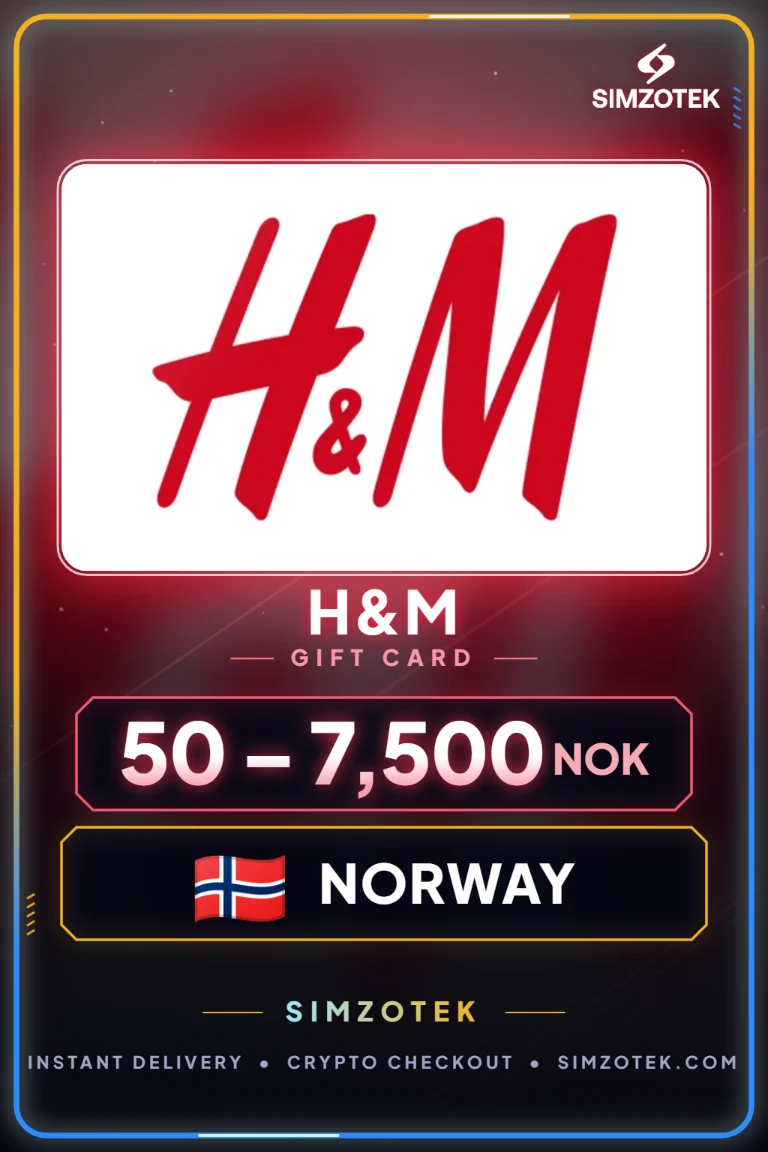 H&M dovanų kortelė (Norvegija)