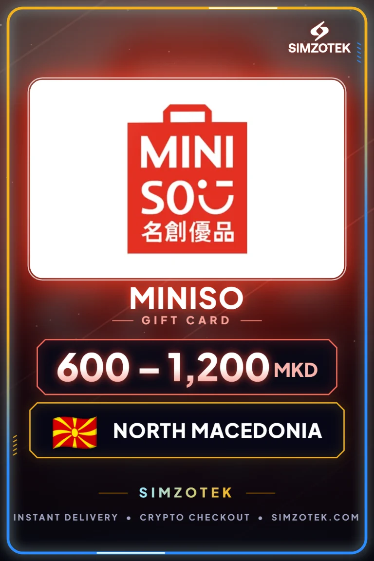 Miniso dovanų kortelė (Šiaurės Makedonija)