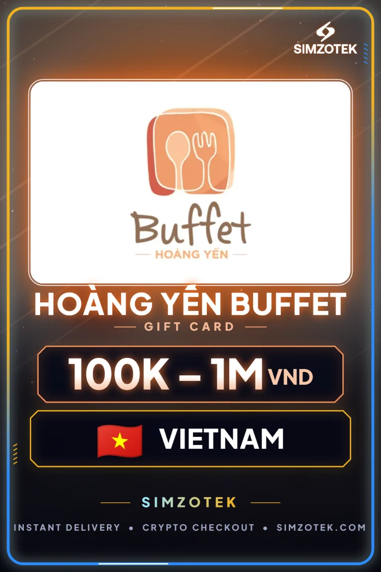 Carta regalo Hoàng Yến Buffet (Vietnam)