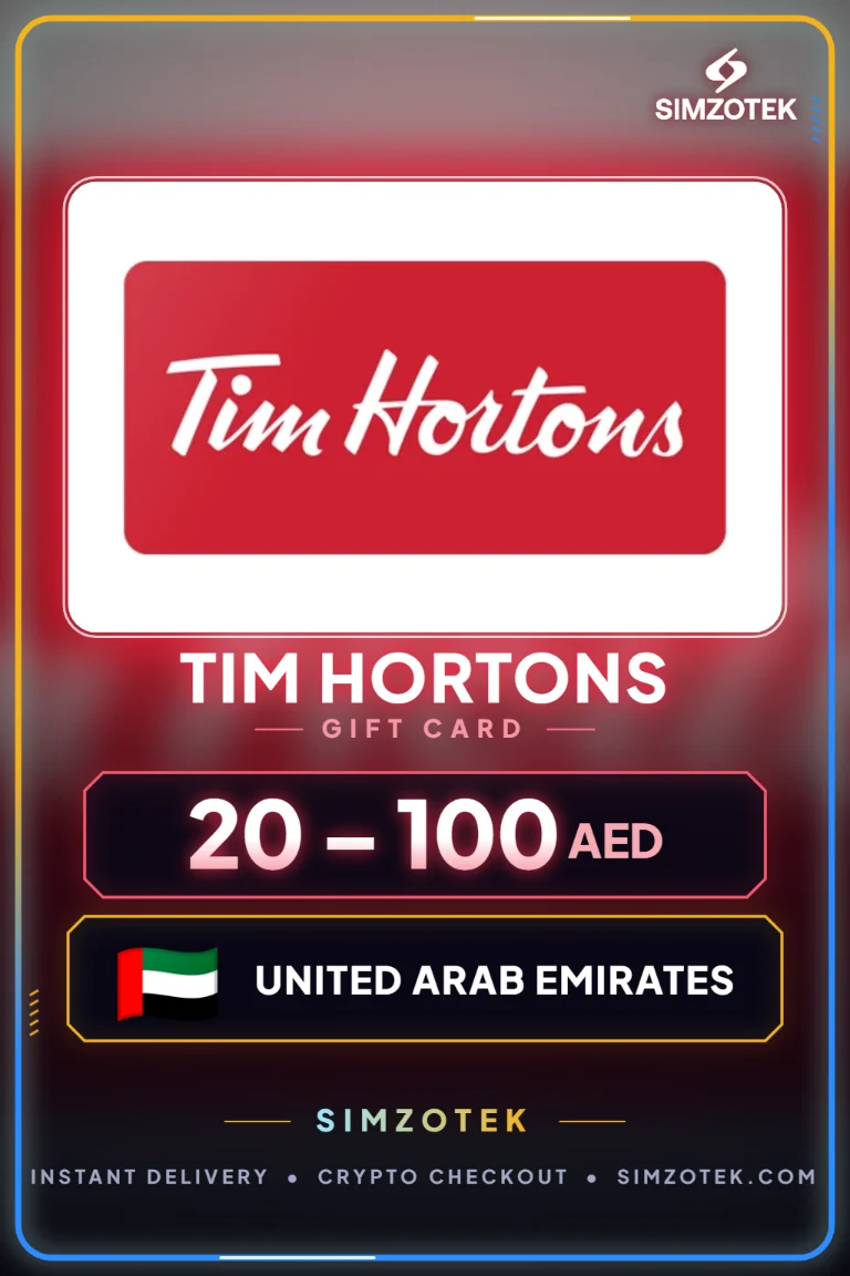 บัตรของขวัญ Tim Hortons (สหรัฐอาหรับเอมิเรตส์)