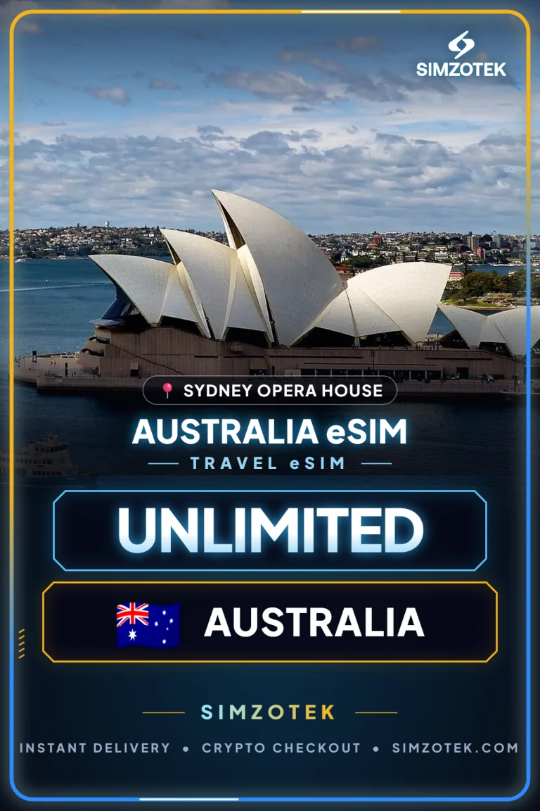 eSIM Austrálie – neomezená data