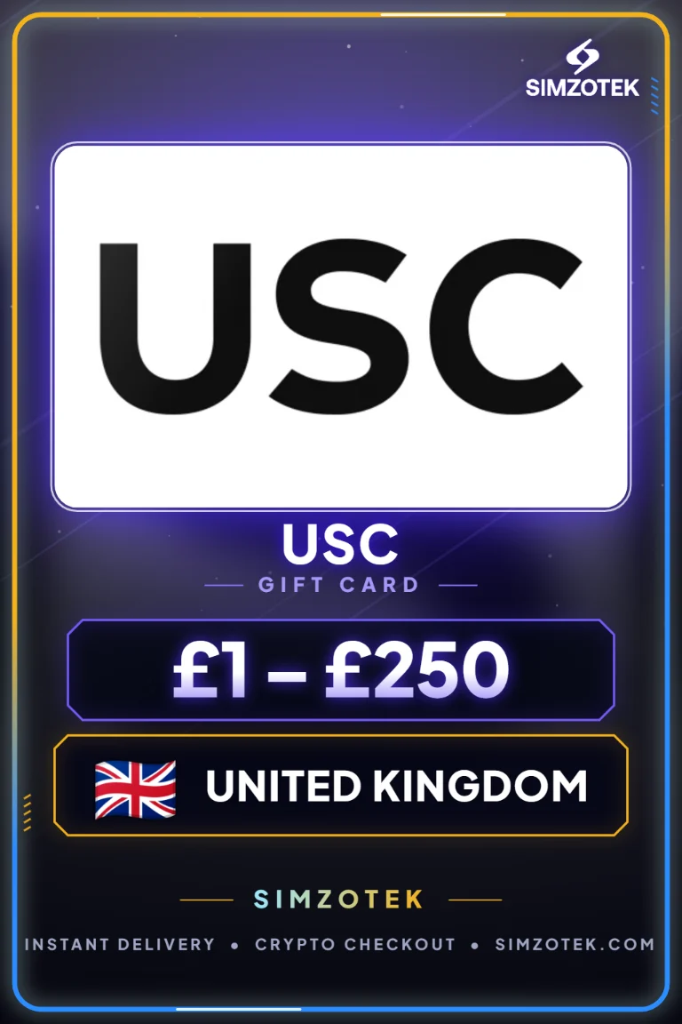 Tarjeta de regalo USC (Reino Unido)