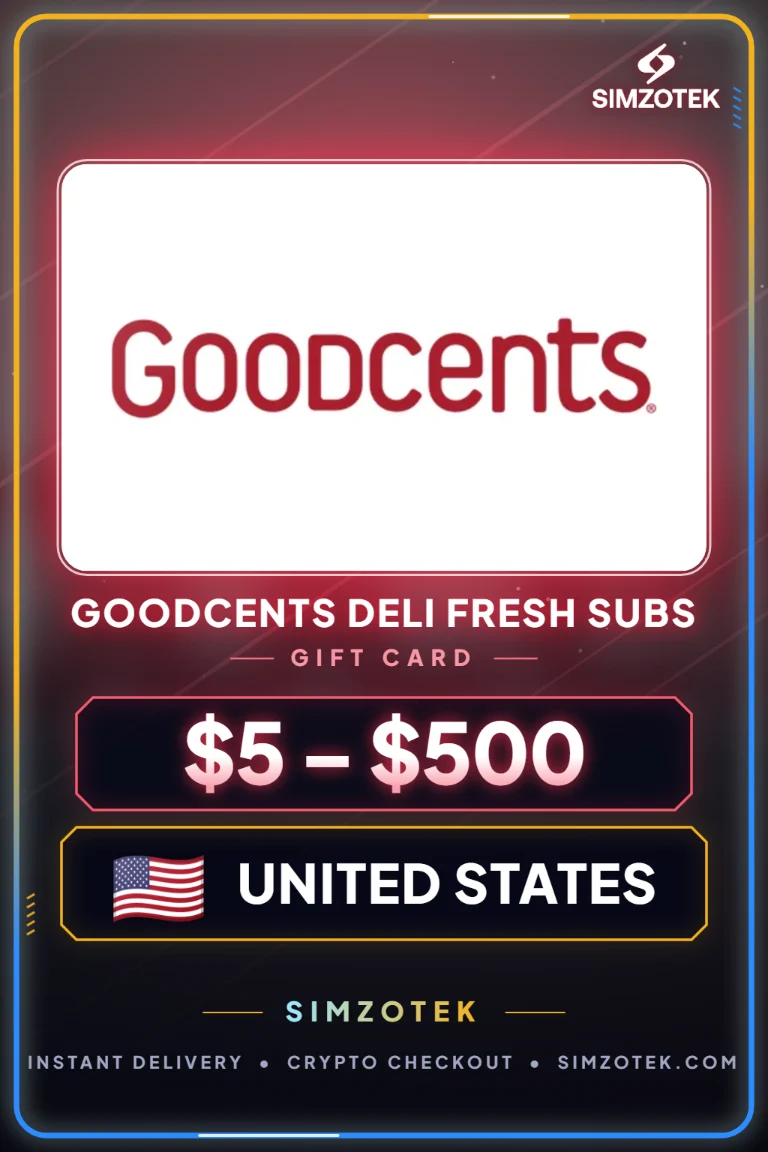 Carta regalo Goodcents Deli Fresh Subs (Stati Uniti)