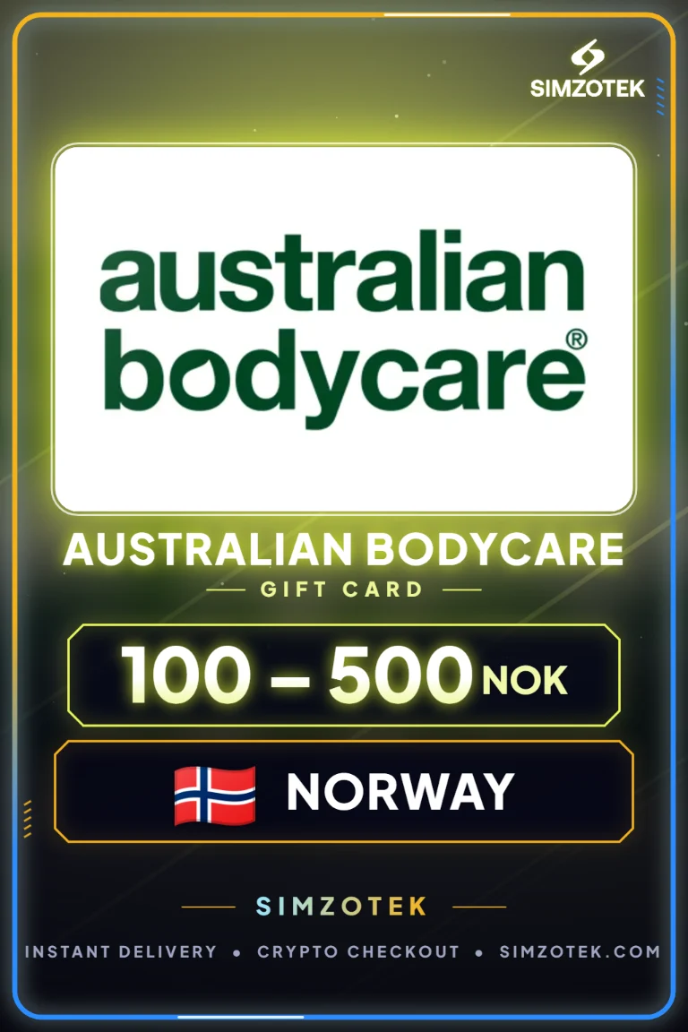 Karta podarunkowa Australian Bodycare (Norwegia)