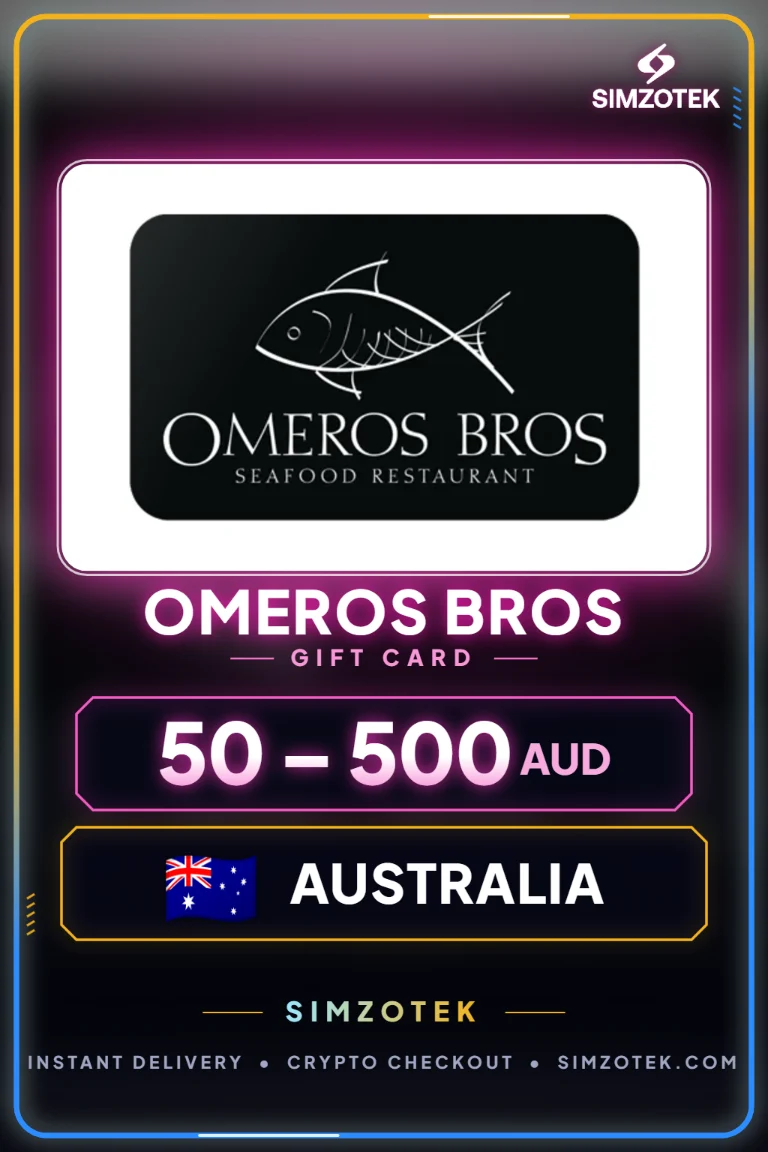 Carta regalo Omeros Bros (Australia)