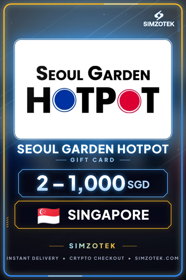 บัตรของขวัญ Seoul Garden HOTPOT (สิงคโปร์)
