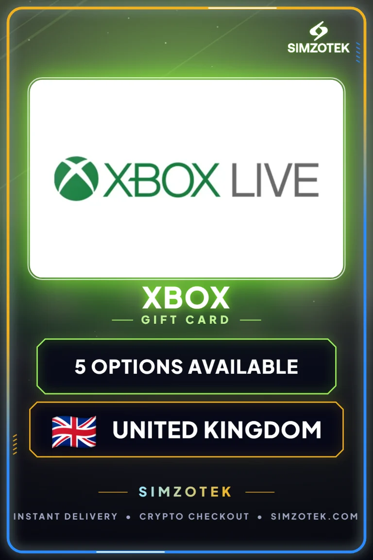 Dárková karta Xbox (Spojené království)