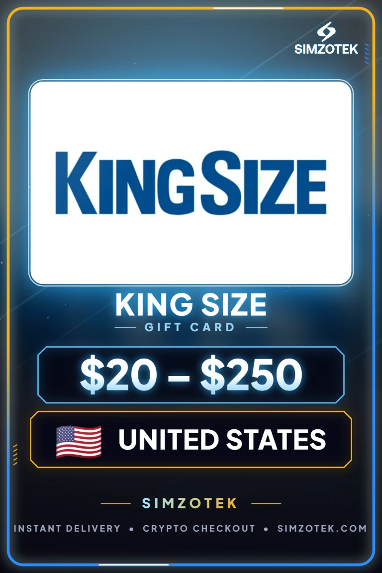 Dárková karta King Size (Spojené státy)