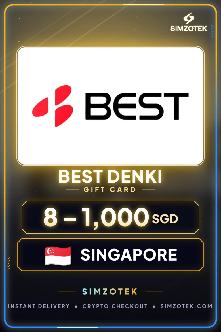 Подарок картичка Best Denki (Сингапур)