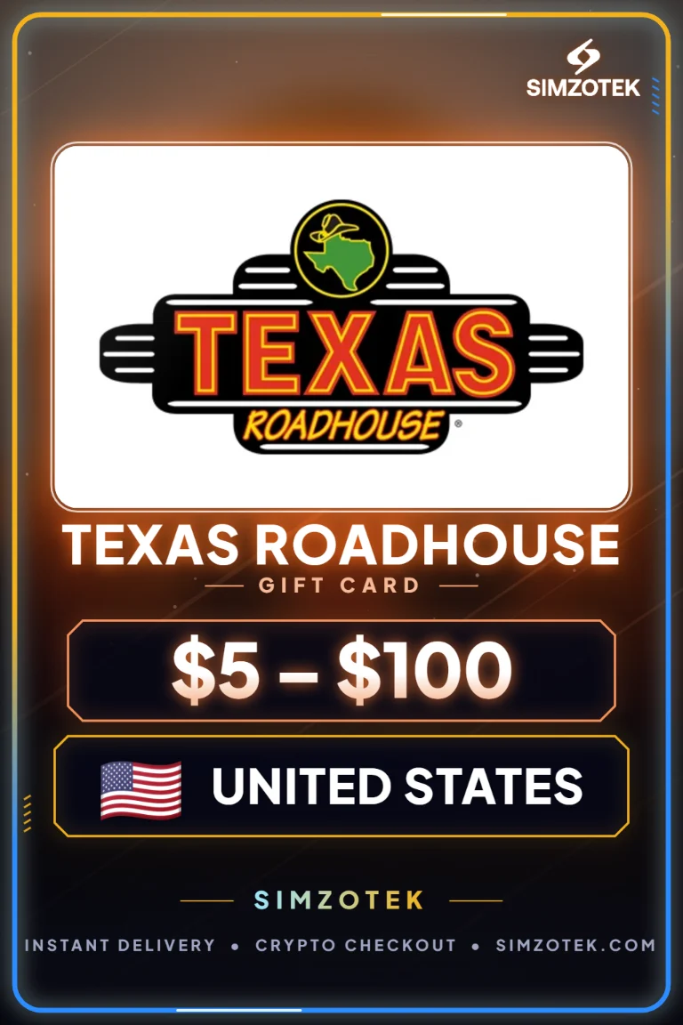Dárková karta Texas Roadhouse (Spojené státy)