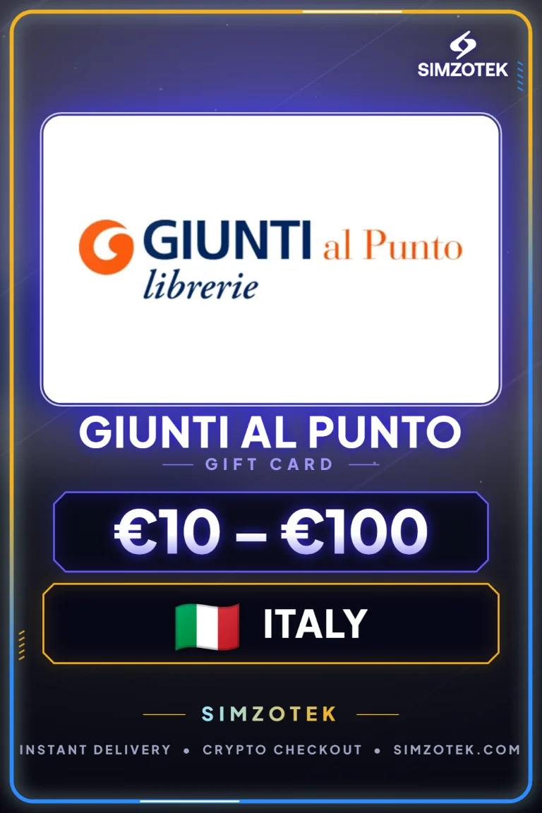 Dárková karta Giunti al Punto (Itálie)