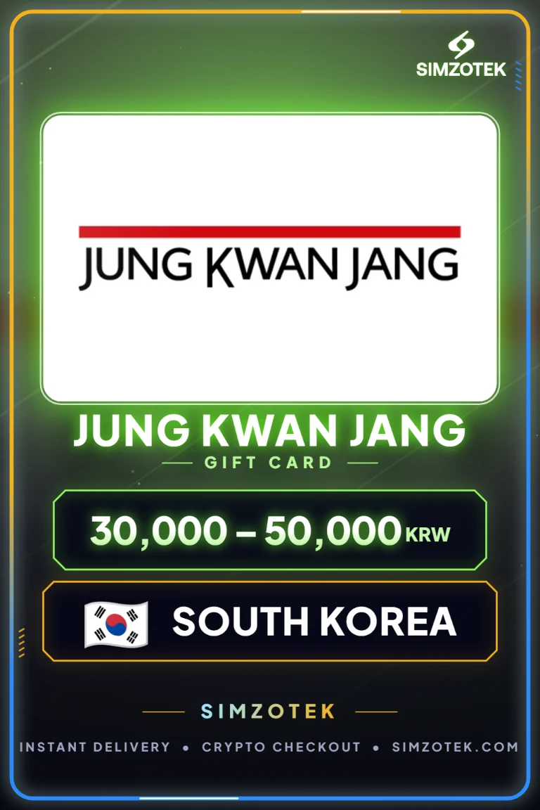 Carta regalo Jung Kwan Jang (Corea del Sud)